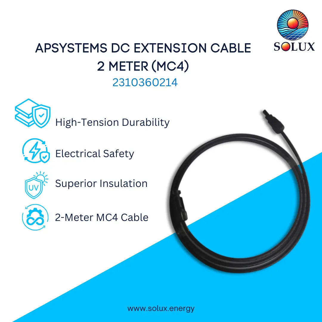 This is an image of APsystems 2310360214 DC Extension Cable 2 Meters (MC4)